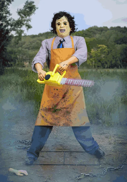 6FT Animatronic Leatherface Halloween Decoration