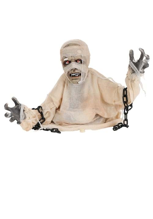 16-Inch Life-Size Animated Mummy Groundbreaker Decoration