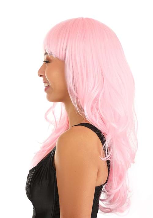 Light Pink Full Wavy Women's Costume Wig
