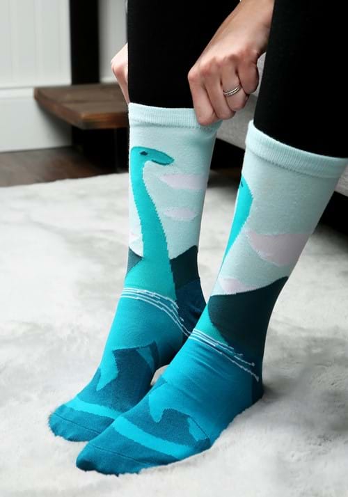 Loch Ness Monster Adult Socks