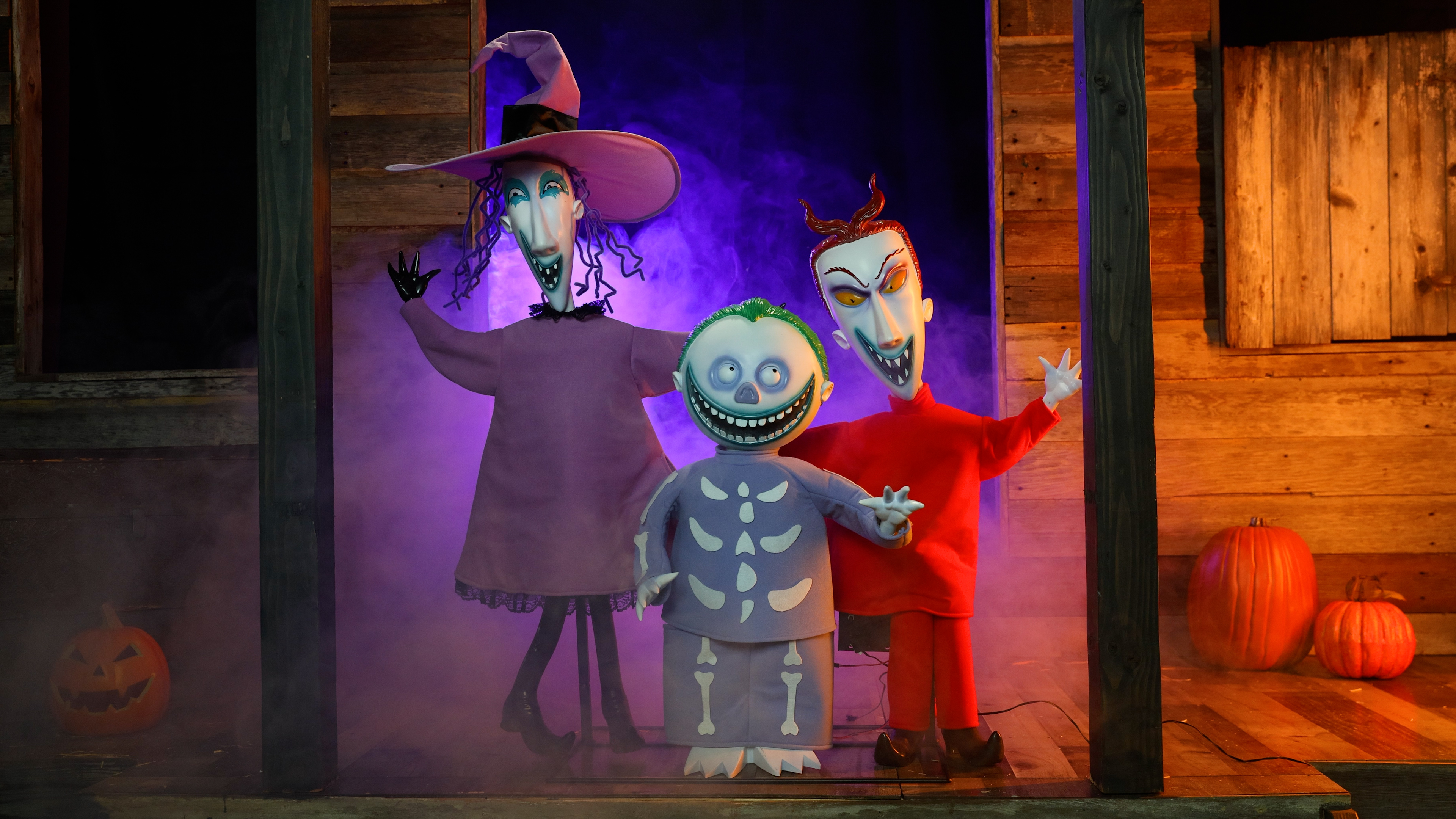 4FT Nightmare Before Christmas Lock, Shock and Barrel Animatronic Decoration 4 4FT Nightmare Before Christmas Lock, Shock and Barrel Animatronic Decoration