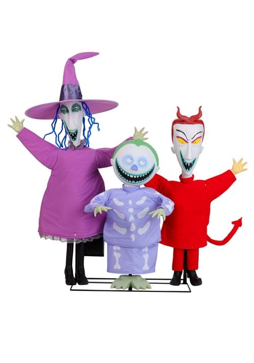 4FT Nightmare Before Christmas Lock, Shock and Barrel Animatronic Decoration 6 4FT Nightmare Before Christmas Lock, Shock and Barrel Animatronic Decoration