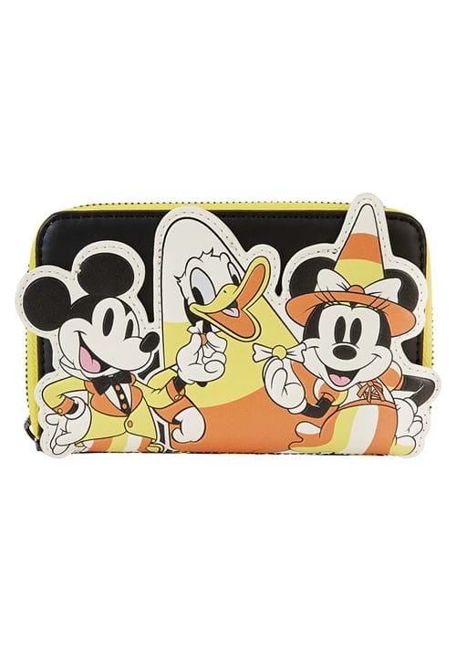 Mickey and Friends Candy Corn Zip Around Wallet by Loungefly