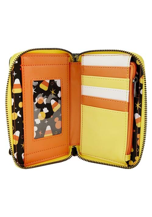 Mickey and Friends Candy Corn Zip Around Wallet by Loungefly
