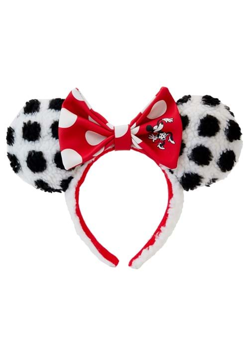 Loungefly Minnie Rocks the Dots Sherpa Headband