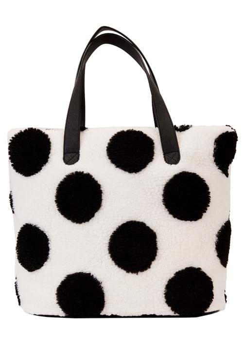 Loungefly Disney Minnie Rocks the Dots Sherpa Tote Bag