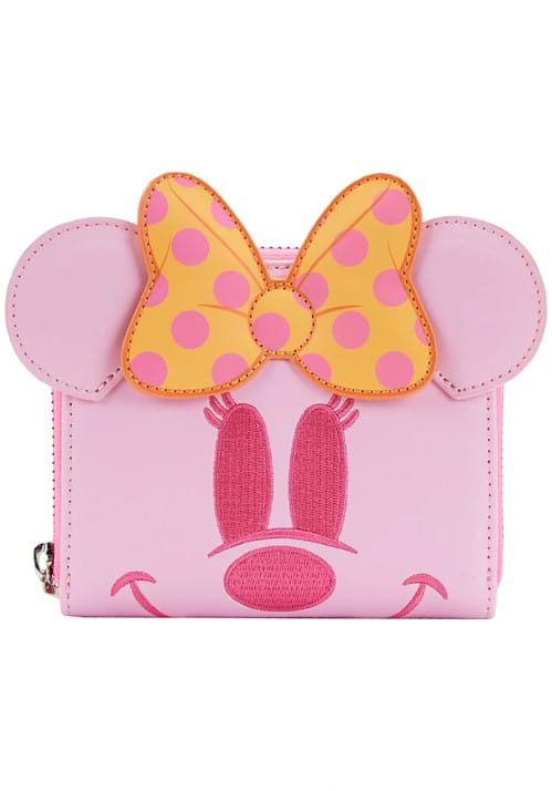 Loungefly Disney Pastel Ghost Minnie Glow In The Dark Wallet