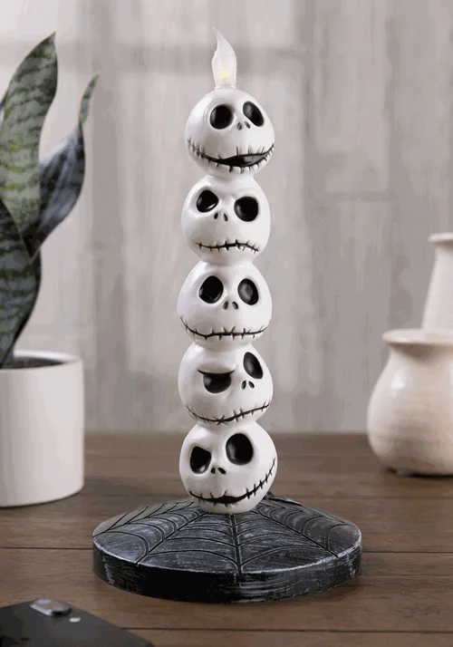 9-Inch Disney Nightmare Before Christmas Light Up Jack Skellington Candle Decoration