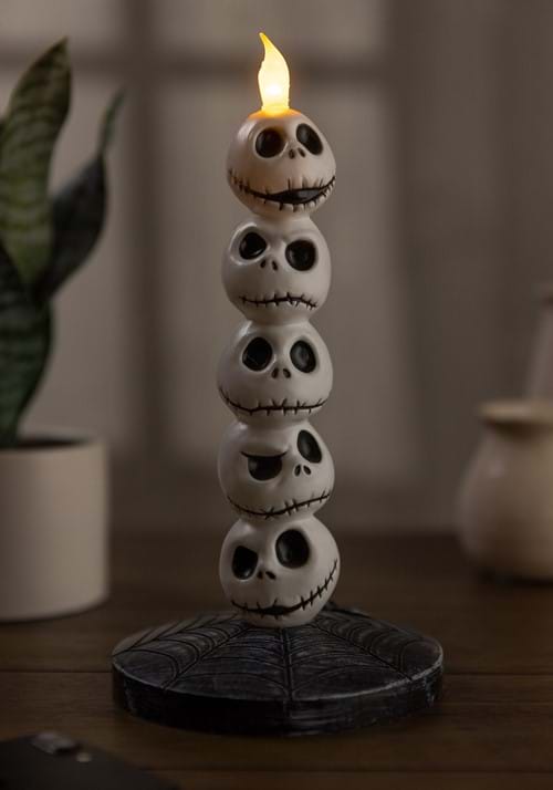 9-Inch Disney Nightmare Before Christmas Light Up Jack Skellington Candle Decoration