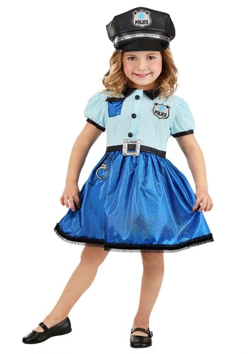 Girl's Toddler Cutie Cop Costume Dress